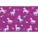 Emma & Mila Unicorns Printed Cotton Craft Fabric in Iris