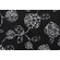 Magnolia Home Melbourne Printed Polyester Outdoor Fabric in Black