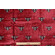 TFA Bee Kind Latex Backed Velvet Upholstery Fabric in Cherry