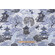 Mill Creek Tea House-Briard Printed Cotton Blend Drapery Fabric in Ocean Blue