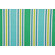Aruba Stripe Printed Polyester Outdoor Fabric in Turquoise/Green
