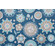 Trista Printed Polyester Outdoor Fabric in Blue