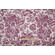 Fonthill Elizabeth Damask Hand-Printed Wool Drapery Fabric in Grape