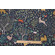 Robert Allen Folkworld Printed Cotton Drapery Fabric in Admiral