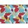 Jill Seale Hamby Printed Cotton Drapery Fabric in Teal