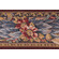 Scalamandre Amadeus Border 6&#39;&#39; Tapestry Border Fabric in Bordeaux/Sky