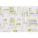Richloom Chairs Printed Drapery Fabric in Green 