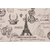 Premier French Stamp Printed Cotton Drapery Fabric in Onyx/Natural
