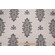 Acorn Filigree Printed Drapery Fabric in Gunmetal