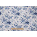 Waverly Emma&#39;s Garden Printed Cotton Drapery Fabric in Blue 