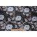 Shackton Printed Velvet Upholstery Fabric in Midnight 