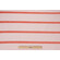 Sample of Bella Dura Porter Stripe Woven Polyolefin Chenille Outdoor Fabric in Coral 