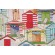 Richloom Beach Hut Printed Poly Outdoor Fabric in Cabana 