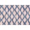 Kelly Ripa Floating Trellis Printed Cotton Drapery Fabric in Indigo 