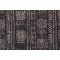 Genevieve Gorder Mali Mud Cloth Printed Polyester Outdoor Fabric in Ebony 