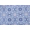 Medallion Bliss Printed Polyester Outdoor Fabric in Periwinkle 