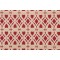 Trellis Printed Polyester Outdoor Fabric in Chili 
