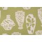 Porcelaine Woven Polyester Outdoor Fabric in Green 