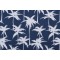 Terrasol Palmetto Printed Polyester Outdoor Fabric in Navy 