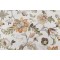 Kaufmann Brissac Printed Linen Blend Drapery Fabric in Amber 