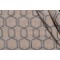 Hexagon Lattice Embroidered Drapery Fabric in Steel