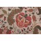 Thibaut Dorchester F99011 Printed Drapery Fabric in Red and Tan