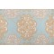 Thibaut Jakarta F98611 Printed Drapery Fabric in Aqua and Beige