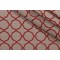 Sabrina Trellis Woven Chenille Upholstery Fabric in Rust
