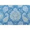 Richloom Cadogan Printed Linen Blend Drapery Fabric in Oasis 