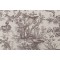Grey Watkins Suncari Printed Cotton Drapery Fabric in Charcoal for Scalamandre
