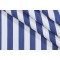 SunReal Patio Stripe Woven Solution Dyed Acrylic Outdoor Fabric in Mediterranean Blue 