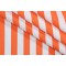SunReal Patio Stripe Woven Solution Dyed Acrylic Outdoor Fabric in Orange 