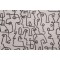 PK Lifestyles Gestures Printed Drapery Fabric in Charcoal 