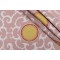Sun Spotted Woven Upholstery Fabric in Coral