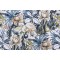 Stof France Echassier Printed Drapery Fabric in Marine 