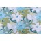 Stof France Vanina Printed Cotton Drapery Fabric in Bleu 
