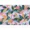 Stof France Shaina Printed Cotton Twill Drapery Fabric in Rose 