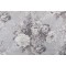 Waverly Ballad Bouquet Printed Linen Blend Drapery Fabric in Platinum