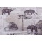 P Kaufmann Safari Trail Printed Cotton Drapery Fabric in Smoke 
