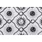 Elana Gabrielle Sol Embroidered Drapery Fabric in Coal 