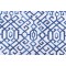 Premier Prints Jing-Slub Linen White Printed Drapery Fabric in Courtyard Blue 