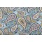 Robert Allen Art Paisley Printed Cotton Drapery Fabric in Rain 