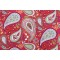 Robert Allen Art Paisley Printed Cotton Drapery Fabric in Poppy 