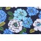 Robert Allen Brushed Floral Printed Cotton Drapery Fabric in Ultramarine 