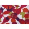 Robert Allen Abstract Flora Printed Cotton Drapery Fabric in Poppy 