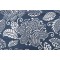 Thibaut Waterbury Printed Linen Blend Drapery Fabric in Navy F99266