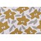 Magnolia Home Toulouse Printed Cotton Drapery Fabric in Mustard 