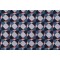 Robert Allen Dwell Studios Checkered Printed Cotton Drapery Fabric in Navy/Orange