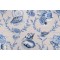 Thibaut Sumba Shell F95744 Printed Drapery Fabric in Blue on Natural