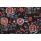 Gail Cadden Fabrics of SoHo Cider Season - Pumpkin Spice Printed Cotton Craft Fabric in Pumpkin Spice Latte for Timeless Treasures 